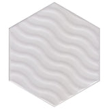 DECOR WHITE HEXAGON 200x230x9