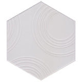 DECOR WHITE HEXAGON 200x230x9