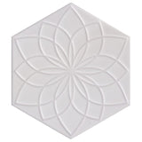 DECOR WHITE HEXAGON 200x230x9
