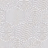 DECOR WHITE HEXAGON 200x230x9