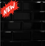 SUBWAY BLACK BEVELLED 100X200X7