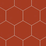 RED HEXAGON 200x230x9